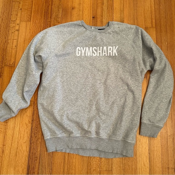 GYMSHARK Men's Gray Sweatshirt Size Large (T) - Picture 1 of 11